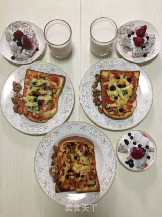 Air Fryer Version Toast Pizza recipe