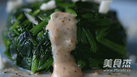 Spinach with Tahini Sauce recipe