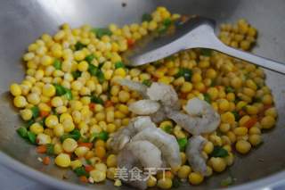 #trustzhimei#fresh Shrimp and Corn with Pine Nuts recipe