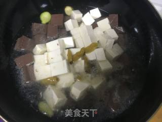 Tofu Roasted Duck Blood recipe