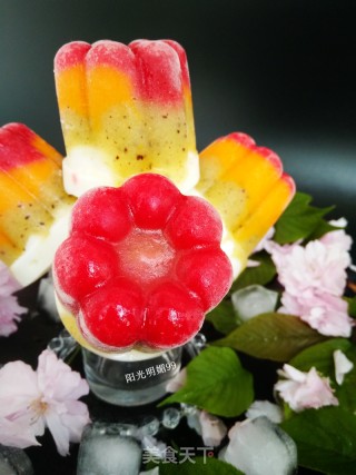 # Fourth Baking Contest and is Love to Eat Festival# Three-color Fruit Popsicles recipe