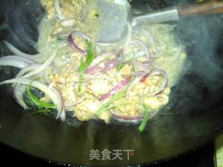 Fried Squid with Onion recipe