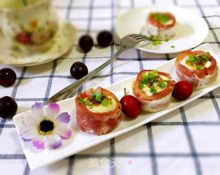 #aca烤明星大赛#quick Breakfast~bacon Egg Cup recipe