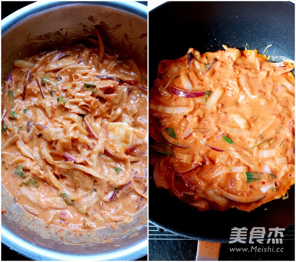 Kimchi Cake recipe