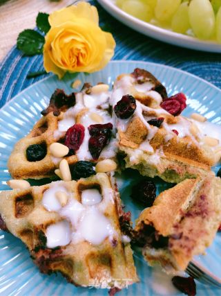 Matcha Waffles (with Filling) recipe