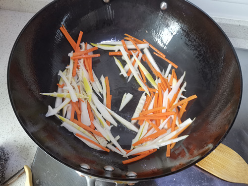 Stir-fried Three Fresh Spring Bamboo Shoots recipe