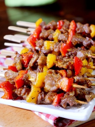 Secret Black Pepper Beef Skewers recipe