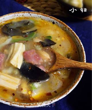 Assorted Diced Pork Soup recipe