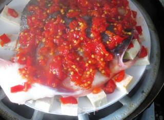 Chopped Pepper Fish Head Tofu recipe