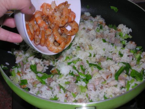Fried Rice with Taro and Shrimp recipe