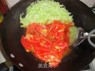 Stir-fried Cabbage with Tomatoes recipe