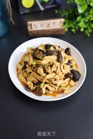 Stir-fried Chicken with Mushrooms recipe