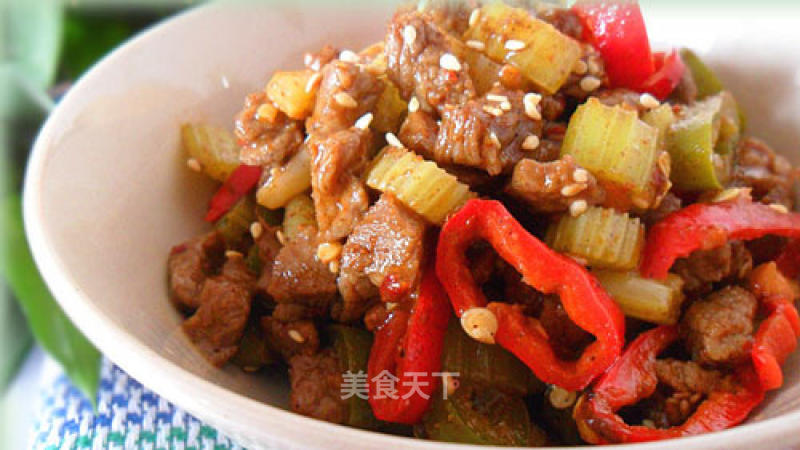 Celery Cumin Beef recipe