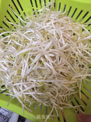 Stir-fried Leek with Mung Bean Sprouts recipe