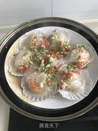 Steamed Scallops with Garlic Vermicelli recipe