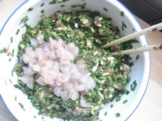 Rolled Egg Dumplings for My Son——【leek and Shrimp Dumplings】 recipe