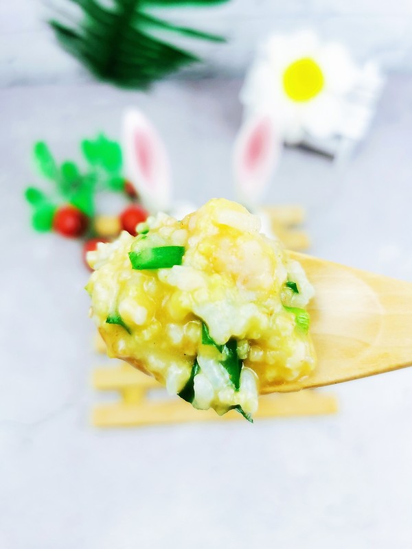 Shrimp and Leek Multigrain Congee recipe