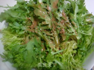 Sesame Sauce Bitter Chrysanthemum recipe