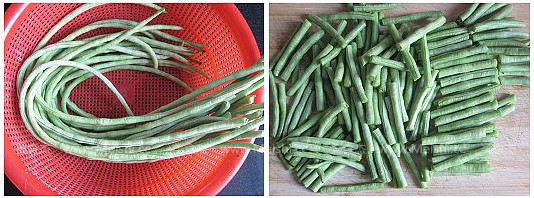 Stir-fried Cowpeas with Plum Dried Vegetables recipe