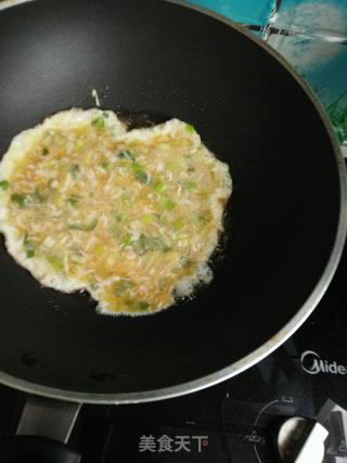 Shrimp Skin. Scrambled Eggs with Green Onions recipe