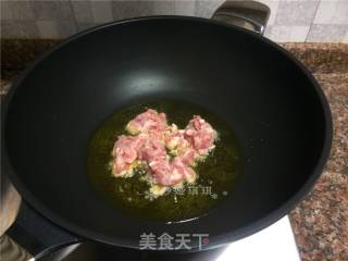 Salt Fried Pork with Garlic Sprouts recipe