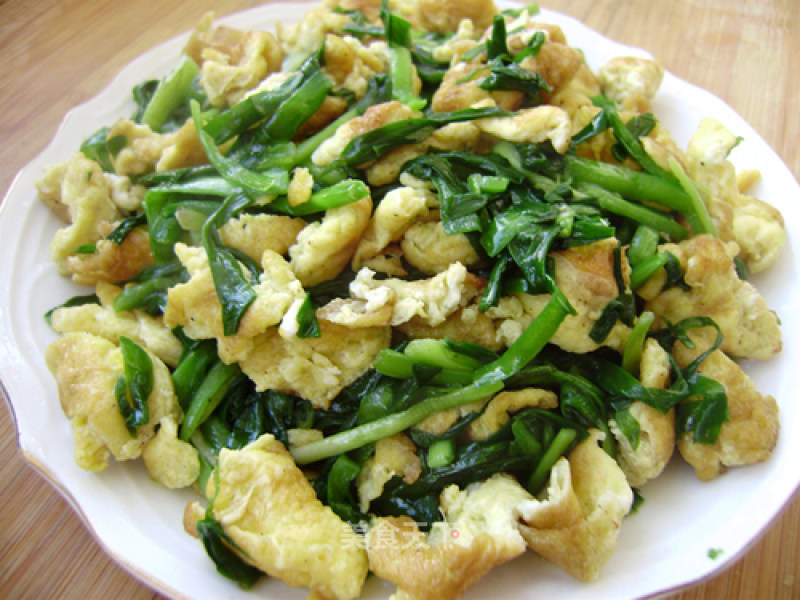 Scrambled Eggs with Leek recipe