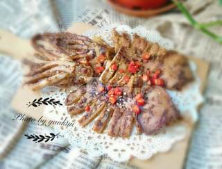 Grilled Squid with Barbecue Ingredients recipe