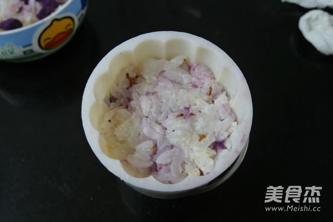 Milk Purple Potato Rice Ball recipe