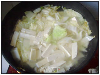 Cabbage Tofu Soup. recipe