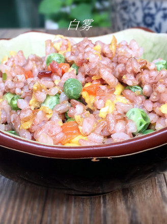 Fried Rice with Red Japonica Rice recipe