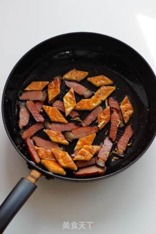 [fried Bacon in Naan] recipe