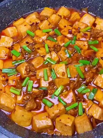 Tofu Stewed with Minced Meat recipe