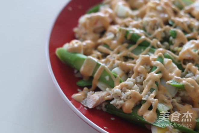 Boiled Oatmeal Shrimp and Asparagus Salad recipe