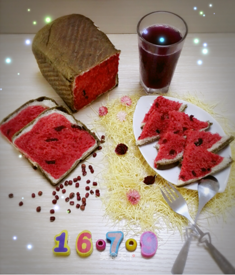 Watermelon Toast-winners of Lezhong Colorful Summer Baking Competition recipe