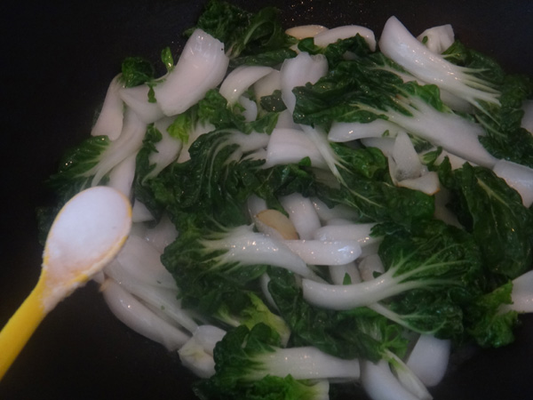 Stir-fried Cabbage with Milk recipe