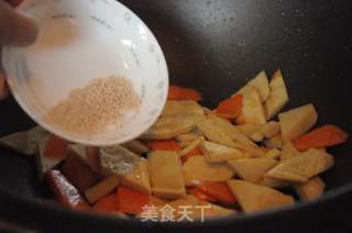 Stir-fried Three Vegetarians recipe