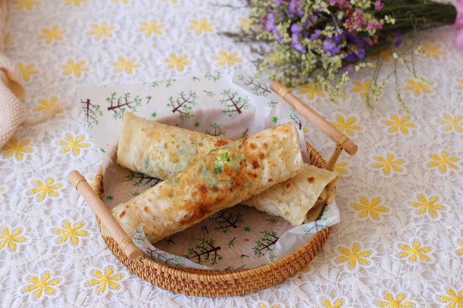 Scallion Oil Egg Filling Cake recipe