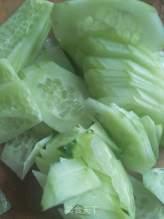 Cucumber Fried Pork recipe