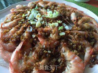 Steamed Shrimp with Garlic Vermicelli (quick Hand Dish) recipe