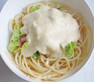 Pasta with Ham Salad recipe