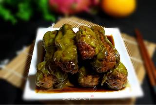 #trust之美#stuffed Meat with Tiger Skin and Green Pepper recipe