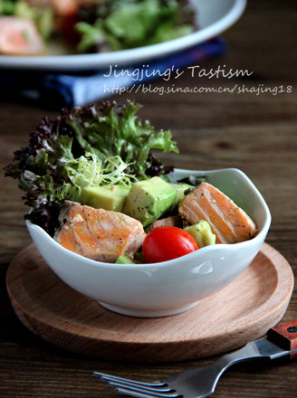 Salmon with Avocado Salad recipe