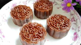 Cocoa Lotus Paste Egg Yolk Moon Cake (50g Mold) recipe