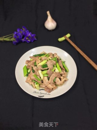 Stir-fried Pork with Garlic recipe