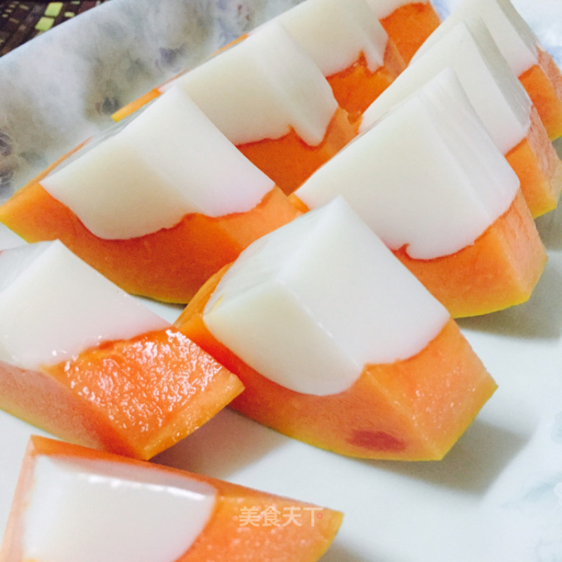 Papaya Coconut Milk Jelly recipe
