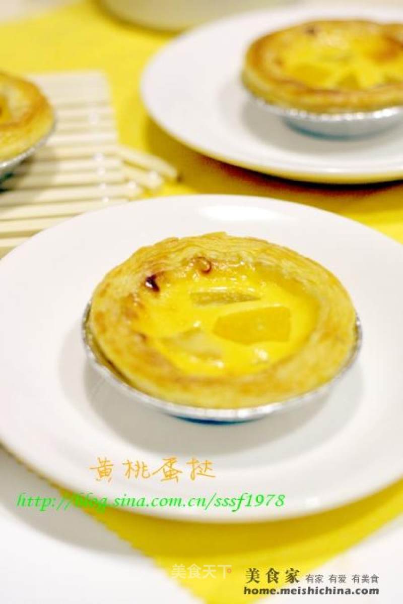 Yellow Peach Egg Tart recipe