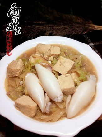 Frozen Tofu with Cabbage and Seafood recipe