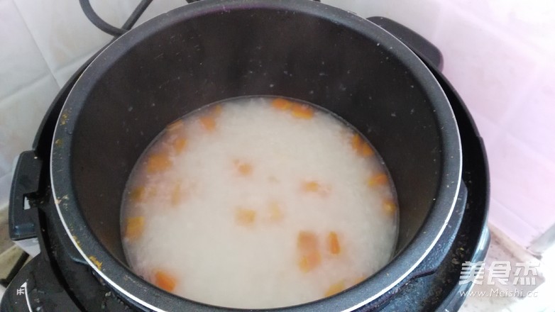 Carrot Scallop Congee recipe