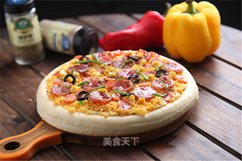 Egg Yolk Pizza That's Not Greasy to Eat