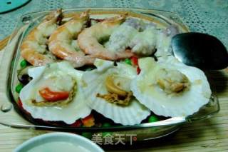 Baked Seafood Rice recipe